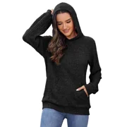 AELand Women's Fashion Hoodies Oversized Pullover Sweatshirts Long Sleeve Loose Fall Sweaters With Kangaroo Pocket, S~XXL