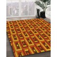 thumbnail image 3 of Ahgly Company Machine Washable Indoor Rectangle Transitional Neon Orange Area Rugs, 2' x 5', 3 of 7