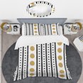 thumbnail image 2 of Designart 'Retro Geometrical Abstract Minimal Pattern VII' Mid-Century Duvet Cover Set, 2 of 4