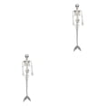 thumbnail image 3 of ZheElen Halloween Decor Unique Skeleton For Spooky Ambiance Multiple Situations Plastic Posable Joints Skeletons 2Set, 3 of 6