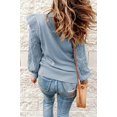thumbnail image 2 of LinYooLi Women\‘s Long Sleeve Knit Sweater Winter Ribbed Cuff Pullover Tops Warm Cable Knitted Top Casual Jumper, 2 of 3
