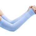 thumbnail image 2 of Manchon de Sport Rafraîchissant Protection Solaire Activités de Plein Air Bleu, 2 of 8