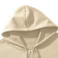 thumbnail image 3 of MeetoTime Women's 3 Piece Outfit Tracksuit Pullover Top Hooded Sweatshirt and Sweatpants Lounge Set, 3 of 5