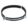 thumbnail image 1 of Unique Bargains Split Ring Pipe Hanger, 8'(200mm) Zinc Plated Iron Wall Ceiling Mount Pipe Bracket Support Clamp, 1 of 6