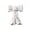 Blanc lot de 1, variante sur Ornement de Bureau pour la Maison - Vase Nœud Vase en Céramique Sculptures Mignonnes Statues Uniques Ornement Décoratif de Table pour Bureau et Pièce, 19x15x8 cm, Rose Lot de 1