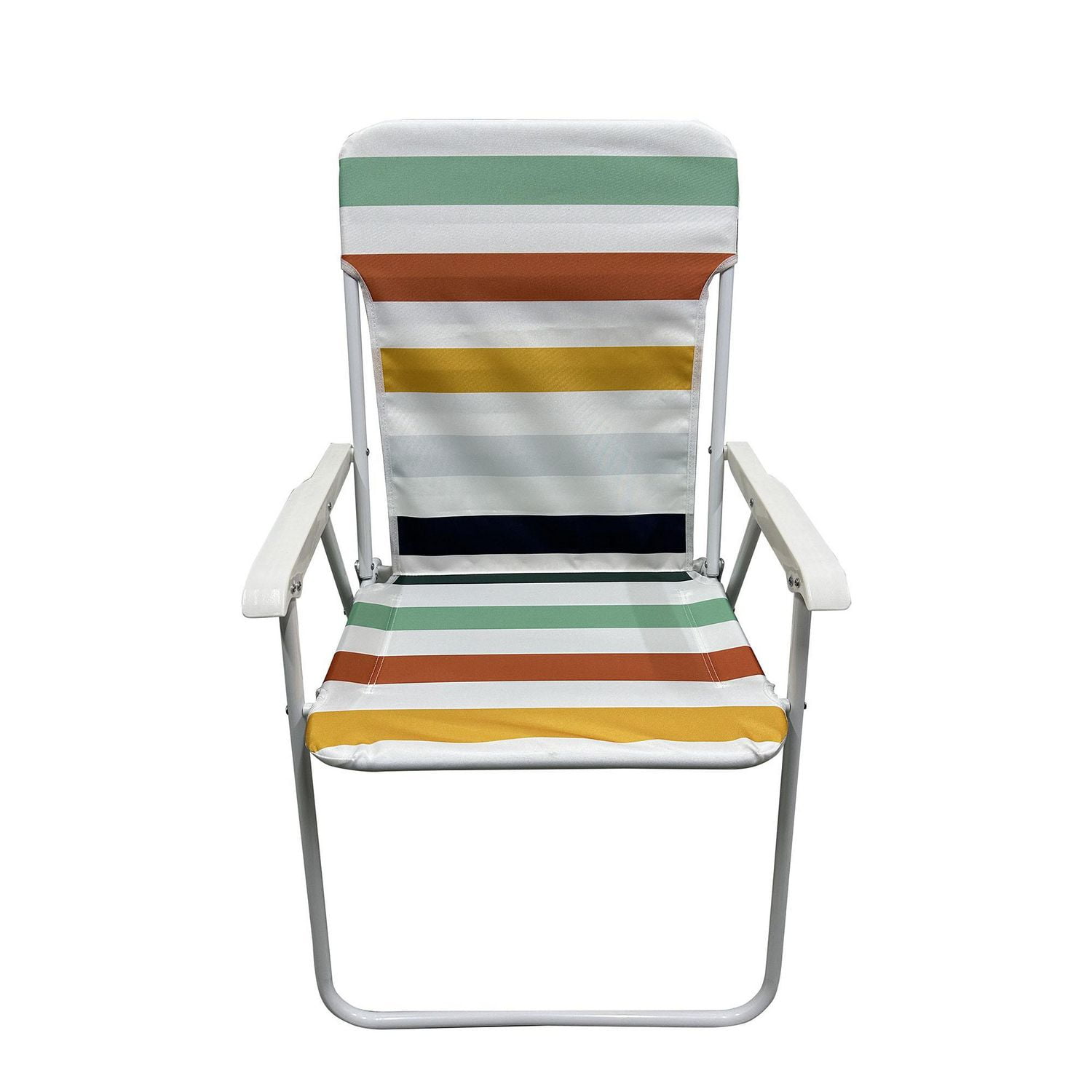 Chaise pliante de plage Mainstays, rayures multiples