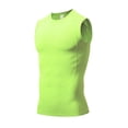 thumbnail image 5 of BADHUB Men's Quick Dry Athletic Tank Tops Compression Running High Stretch Sleeveless T Shirt Workout Performance Cut Off Tee Shirt Green XL, 5 of 5