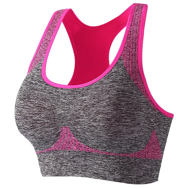 AherBiu Sports Bras for Women Wireless Racerback High Impact Support Workout Tops Yoga Bralette