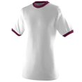 thumbnail image 1 of T-Shirt à Col Contrastant S Blanc/bordeaux, 1 of 2