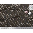 thumbnail image 3 of Soimoi Brown Rayon Fabric Polka Dots Printed Fabric 1 Yard 56 Inch Wide, 3 of 3