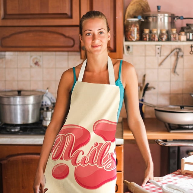 Yhmxh Kitchen Gadgets Kitchen Utensils Home and Kitchen 1PC Kitchen Cleaning Apron Linen Apron Household and Oil-proof Apron Pockets Holds