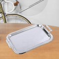thumbnail image 2 of tredstone Nordic Vanity Platter Breakfast Tray for Eating Storing Table Living Room Argent S, 2 of 9
