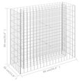 thumbnail image 4 of vidaXL Gabion Lit Surélevé Acier Galvanisé 90x30x90 cm, 4 of 4