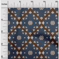 thumbnail image 1 of oneOone Tissu en Coton Flex Imprimé Ikat Tourbillon 40 Pouces de Large, 1 of 4
