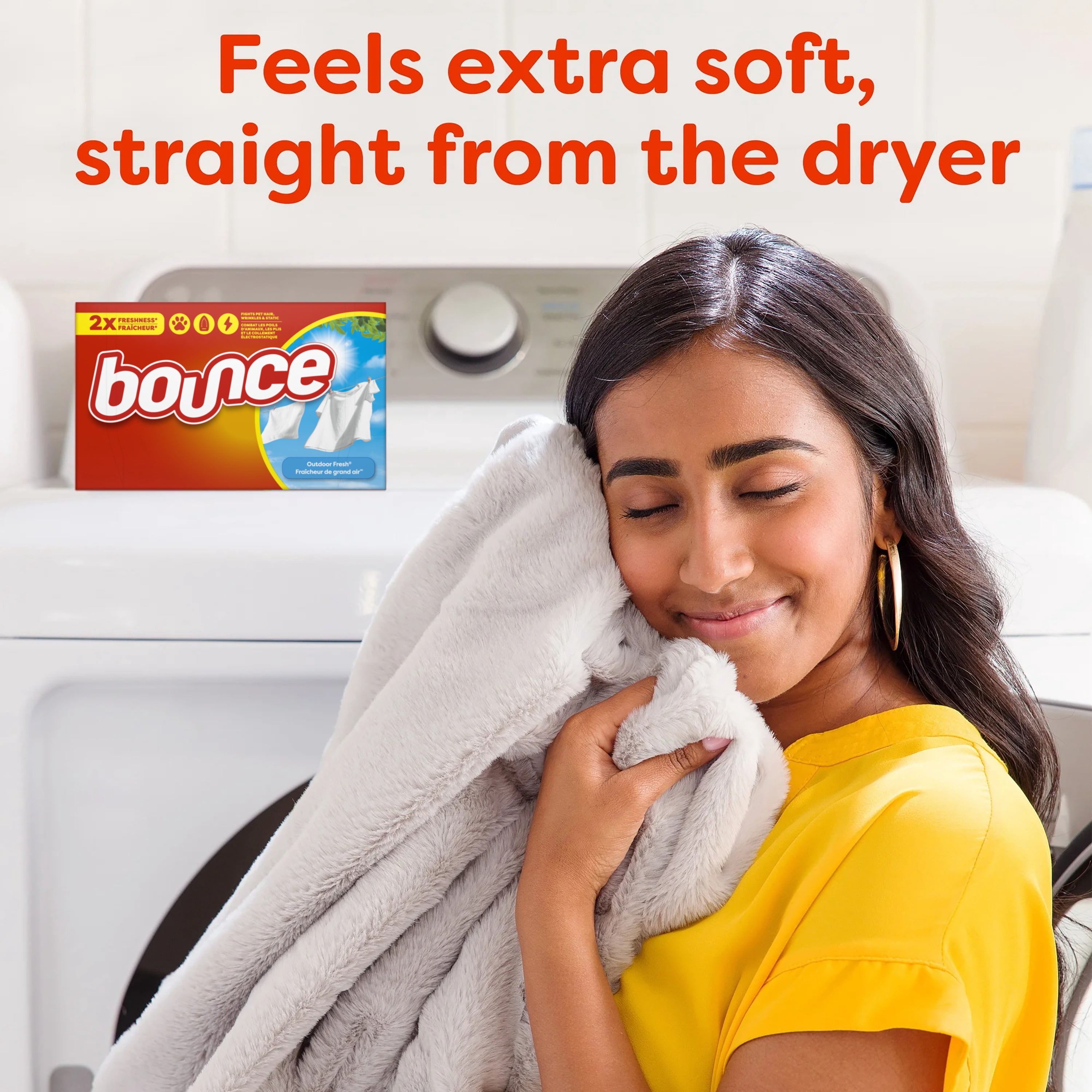 Bounce Dryer Sheets, Outdoor Fresh Scent, 200 Count