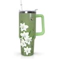 thumbnail image 1 of Gobelet 40 Oz avec Poignée et Paille Isolé Double Paroi en Acier Inoxydable Tasse de Voyage Boîte Cadeau Gobelet Réutilisable Tasse de Café de Voyage pour Bureau Tasse de Bière Isolée Portable pour Boissons Chaudes et Froides, 1 of 5