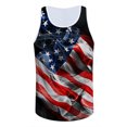 thumbnail image 2 of Innerwin Débardeurs Imprimé Drapeau Américain pour Hommes Musculation Gym Sans Manches Style Été g 3TG, 2 of 3