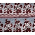 thumbnail image 4 of oneOone Polyester Lycra Grayish Blue Fabric Geometric|Leaves & Floral Block Fabric For Sewing Printed Craft Fabric By The Yard 56 Inch Wide, 4 of 4