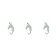 thumbnail image 3 of Wweixi Coat Hooks Easy To Install And Wide Application For Added In Daily Life White gold (horse) 3Set, 3 of 6