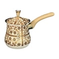 thumbnail image 3 of simhoa Arabic Coffee Pot with Pouring Spout Heat Resistant Handle Multifunctional Maple 550ml, 3 of 8