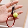 thumbnail image 1 of Amzcrzy A Chopper Mini Tennis Racket Keychain Simulated Mini Tennis Racket Keychain Sports Equipment Gift Dorm Room Essentials Home Improvement Birthday Gifts for Men Home Organization, 1 of 2
