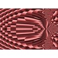 thumbnail image 1 of Ahgly Company Tapis d'Intérieur Rectangulaire Transitionnel Rouge Foncé Lavable à la Machine, 2 Pieds x 4 Pieds, 1 of 7