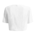 thumbnail image 2 of Manteaux pour Femmes Vestes Blazer pour Femmes Femmes Doux Mousseline Ouvert Transparent Manches Courtes Cardigans pour Robe de Soirée Cardigans Chandails pour Femmes Liquidation en Liquidation Veste pour Femmes(Blanc,G), 2 of 5