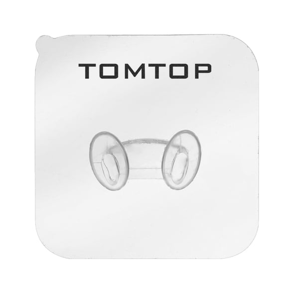Amdohai TOMTOP 2pcs Transparent Strong Adhesive Hooks Plastic Superglue Plug Holder Waterproof