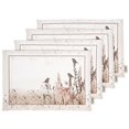 thumbnail image 1 of Vargottam Placemats- Placemat For Dining Table, Set Of 4- Printed & Reversible CottonNapkin-IndoorPlacematsFor Home & Kitchen Dining Table- Sparrow (Brown), 1 of 5