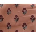thumbnail image 4 of oneOone Georgette Viscose Fabric Leaves & Floral Block Printed Craft Fabric BTY 42 Inch Wide, 4 of 5