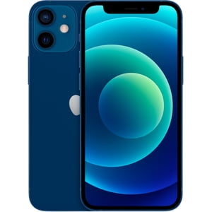Restauré Apple iPhone 12 Mini bleu 256GB GSM / CDMA Smartphone entièrement déverrouillé (rénové)
