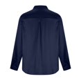 thumbnail image 3 of Birdeem Hauts pour Femmes Chemise à Manches Longues à Boutons Simples Chemise Ample à Col Blouse, 3 of 8