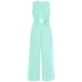 thumbnail image 4 of Sholeno Combinaisons Sans Manches pour Filles, Robe de Mariage Formelle en Chiffon, Combinaison de Danse Vert Menthe 10, 4 of 7