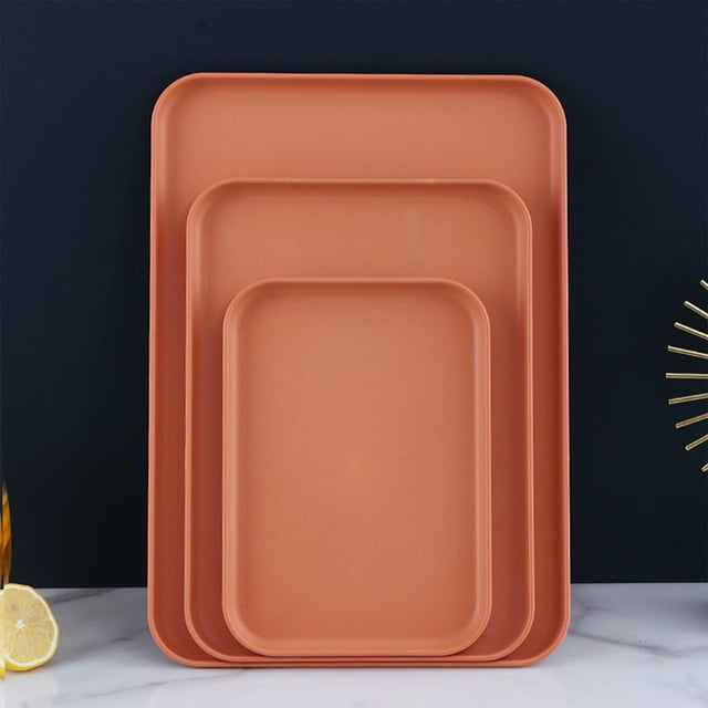 Tranfacy Home and Kitchen,Plates and Bowls Sets,Rectangular Tray Large Medium and Small Sets Of Three Household Plates to Put Tea Cups Dinner Plates to Put Snacks Plates