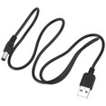 thumbnail image 3 of 5X USB Cable 5.5mm / 2.1mm 5V DC Barrel Jack Power Cable (Black, 75cm), 3 of 5