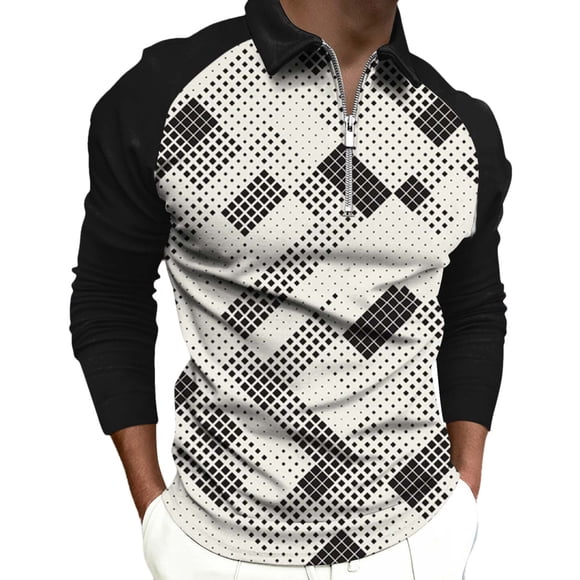 Ketyyh-chn99 Mens Polo Shirts Short Sleeve Big and Tall Shirts Men's Polo Shirts Long Sleeve Tall Mens Long Sleeve Polo Shirt, Midweight Men's Shirt Beige,3XL