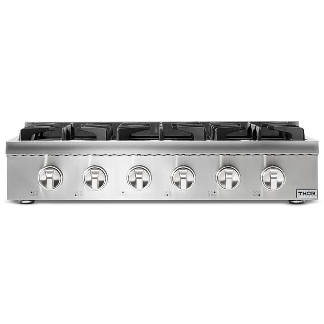 Thor Kitchen 36 Inch Professional Gas Rangetop in Stainless Steel-HRT3618U