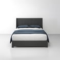 thumbnail image 4 of Homy Casa Queen Size Bed Frame with Upholstered Headboard and Adjustable Tray Table, 4 of 12