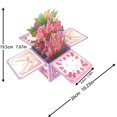 thumbnail image 3 of Cqxid Greeting Card Under $5 Fresh Cut Paper Up Card 3D Colorful Butterfly Paper Bouquet Greeting Card Forever Bouquet 3D Up Greeting Card Birthday Up Card Gift Graduation Gift, 3 of 4