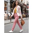 thumbnail image 3 of INSPIRE CHIC Blazer Ouvert à Revers Cranté à Manches Longues Intégrales pour Femme, 3 of 6