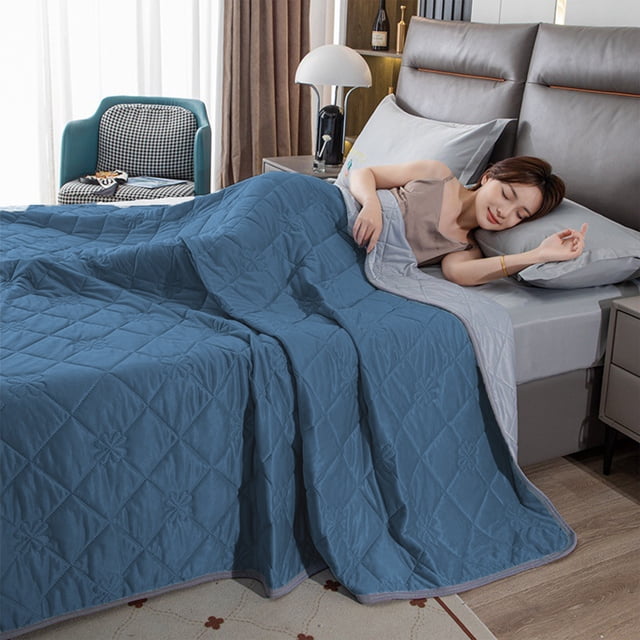 Double Bedding Quilt - Blue And Purple Double Bedding Quilt Suitable For All Seasons Soft Cover Quilt