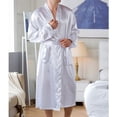 thumbnail image 4 of Men Solid Casual Long Sleeves Lace-up Home Pocket Long Pajama Robe, 4 of 8