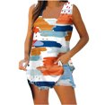 thumbnail image 5 of Cameland T-Shirt Ample Confortable Sans Manches à Encolure Carrée Imprimée pour Femmes, Blouse Décontractée, Hauts, 5 of 5