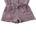 thumbnail image 4 of Toddler Baby Girls Fly Sleeve Ruffled Waistband Romper Outfits, 4 of 4