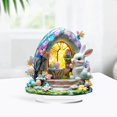 thumbnail image 4 of Easter Bunny & Eggs Acrylic Desktop Decor Spring Party Ornament for Festive Tabletop Display and Seasonal Celebration, 4 of 7