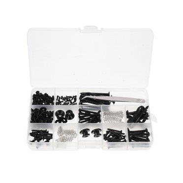 Weiweiguan 1 Ensemble Kit de Vis de Réparation de Guitare Portable Accessoires Pratiques pour Guitare (Noir)