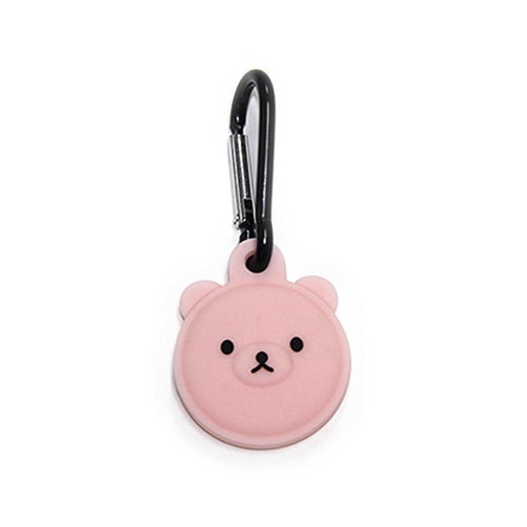 AMERTEER Étui de Protection Compatible pour Airtag/Airtags, Étui de Protection Dessin Animé, Traqueur, Étui en Silicone Anti-Perte avec Boucle Métallique