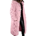 thumbnail image 1 of XZNGL Womens Long Sleeve Tops Womens Long Sleeve Cable Knit Long Cardigan Open Front Button Sweater Outerwear Open Front Cardigan for Women Womens Tops Long Sleeve Long Sleeve Womens Tops, 1 of 6