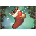 thumbnail image 1 of EREHome Joyeux Noël Set de Support de Plaque de Set de 6, Tapis de Table Protecteur 12x18 Pouces, 1 of 5