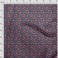 thumbnail image 4 of oneOone Viscose Chiffon Navy Blue Fabric Floral Craft Projects Decor Fabric Printed By The Yard 42 Inch Wide, 4 of 4